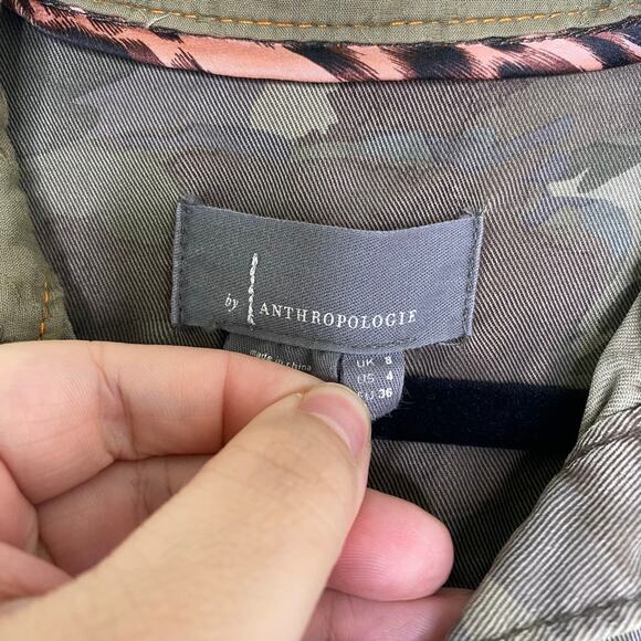 Anthropologie Montana Camo Button down Blouse 4 - Picture 5 of 11